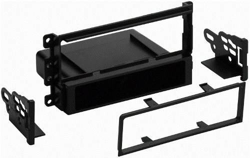 Metra 99-7008 Mitsubishi Outlander 2003-2006 Mounting Kit, Recessed DIN radio opening, ISO mount radio compatible using snap in ISO radio mounts, Comes complete with built in under radio pocket, KIT COMPONENTS: Radio Housing / ISO Brackets / ISO Trim Plate, UPC 086429101702 (997008 9970-08 99-7008)