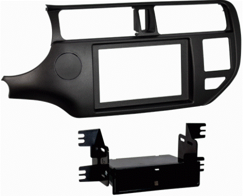Metra 99-7353CH Kia Rio 2012-Up SDIN kit, ISO DIN Head Unit Provision with Pocket, Painted Charcoal, WIRING & ANTENNA CONNECTIONS (sold separately), Wiring Harness: 70-7304 2010-Up Hyundai/Kia Wire Harness, Antenna Adapter: Not Required, Applications: 12-Up Kia Rio, UPC 086429274154 (997353CH 9973-53CH 99-7353CH)
