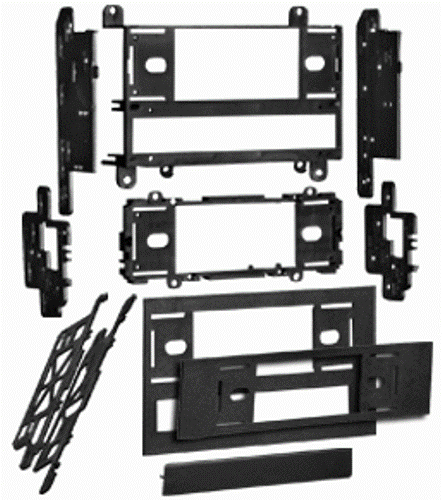 Metra 99-7400 Nissan Multi-Kit 1980-1994, Multi-purpose TurboKit offers quick conversion from 2 shaft to DIN, Multiple faceplates for most applications, Unique push through tabs with multiple side pieces make kit preparation easy, UPC 086429002887 (997400 9974-00 99-7400)