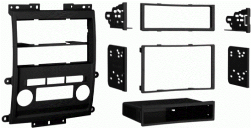 Metra 99-7428B Front/Xter 09-12 W/Tech Opt Kit Bk, DIN Radio Provision with Pocket, ISO Mount Radio Provision with Pocket, Double DIN Radio Provision, Stacked ISO Mount Units Provision, Painted to Match Factory Dash, Available Kits: 99-7428b = Black / 99-7428G = GRey, UPC 086429186679 (997428B 9974-28B 99-7428B)