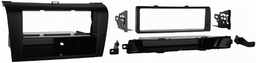 Metra 99-7504 Mazda 3 2004-2009 Dash Kit, DIN Mount Radio Provision with Pocket, ISO Mount Radio Provision with Pocket, Bonus Display Replacement Pocket, Retains Factory Display For Automatic, Climate Controls, Contoured and textured to match factory dash, UPC  086429125333 (997504 9975-04 99-7504)