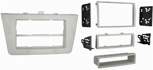 Metra 99-7511S Mazda 6 2009-13 DIN/DDIN Kit, Includes parts for installation of double DIN radios or two single DIN radios, Contoured and textured to match factory dash, Painted silver to match OEM factory finish, Comes with oversized removable storage pocket, Comprehensive instruction manual, UPC 086429186655 (997511S 9975-11S 99-7511S)