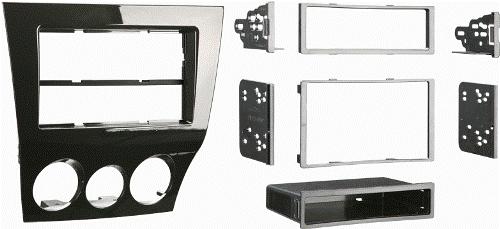 Metra 99-7515HG Rx-8 09-11 DIN/DDIN Dash Kit Hi-Gloss, Painted a scratch resistant matte black to match factory dash, Double DIN radio provision, DIN radio provision, DIN Head Unit Provision with Pocket, ISO DIN Head Unit Provision with Pocket, ISO Stacked Head Unit Provision, TWO FINISHES AVAILABLE: 99-7515B=BLACK, 99-7515HG=GLOSS BLACK, UPC 086429204908 (997515HG 9975-15HG 99-7515HG)