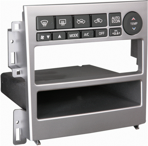 Metra 99-7605 Infiniti G35 2003-2004 Dash Kit , Replaces entire climate control panel, Retains full functionality of the HVAC system, Custom design allows retention of the factory air vents in their original location, Recessed DIN opening, Metra patented Snap In ISO Support System, Double DIN radio trim included, Contoeuered to match factory dash, UPC 086429181230 (997605 9976-05 99-7605)