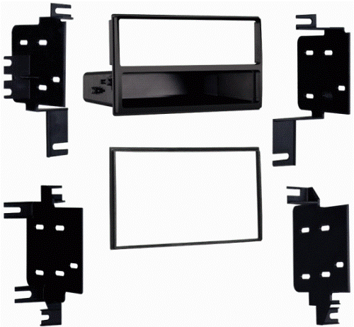 Metra 99-7613 Nissan Multi 07-Up DIN & DDIN Mounting Kit, ISO DIN radio provision with pocket, Double DIN Radio Provision, Wiring & Harness Connections (sold separately), Wiring Harness ~ 70-7552, Antenna Adapter ~ 40-NI12, UPC 086429263141 (997613 9976-13 99-7613)