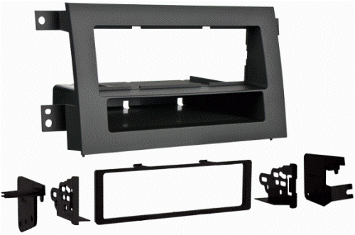 Metra 99-7870G Honda Ridgeline 05-Up DIN Kit, Metra patented Quick-Release Snap-In ISO-mount system with custom trim ring, Recessed DIN opening, Storage pocket with built-in radio supports below the radio opening, High-grade ABS plastic - contoured and textured to compliment factory dash, Comprehensive instruction manual, Painted charcoal grey to match factory color (charcoal grey is almost black looking in color) (997870G 9978-70G 997870G)