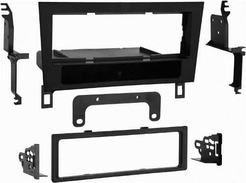 Metra 99-8156 Lexus LS Series 1990-1994 Mounting Kit, Metra patented Quick Release Snap In ISO mount system with custom trim ring, Recessed DIN opening, Storage pocket with built in radio supports below the radio opening, High grade ABS plastic contoured textured and painted to compliment factory dash, Painted matte black to match OEM color and finish, UPC 086429140114 (998156 9981-56 99-8156)