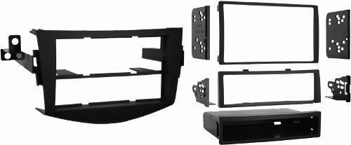 Metra 99-8217 Toyota Rav4 2006-2012 DIN/ DDIN dash kit, Recessed DIN opening, Metra patented Snap In ISO Support System, Comes with oversized under radio storage pocket, Allows the installation of double DIN radios or two single DIN radios, High grade ABS plastic, Painted matte black and contoured to match factory dashboard, All necessary hardware included for easy installation, UPC 086429160891 (998217 9982-17 99-8217)