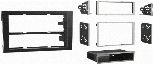 Metra 99-9107B Audi A4 02-08 SDIN-DDIN Kit, DIN Head Unit Provision with Pocket, ISO DIN Head Unit Provision with Pocket, Double DIN Head Unit Provision, Painted A Scratch Resistant Matte Black To Match Factory Dash, WIRING AND ANTENNA CONNECTIONS (Sold Separately), Harness: 70-1787 - VW / Audi Harness 1993-up, Antenna Adapter: 40-VW10 - Euro Antenna Adapter 1986-up, UPC 086429204083 (999107B 9991-07B 99-9107B)