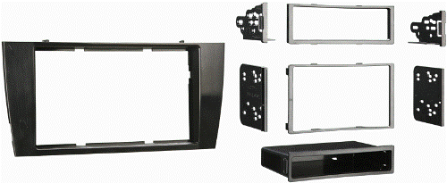 Metra 99-9501B Jaguar X & S Series SDIN/DDIN Mounting Kit, DIN Head Unit Provision with removable pocket, ISO DIN Head Unit Provision with removable pocket, DDIN Head Unit Provision, ISO Stacked Head Unit Provision, Two Finishes Available:99-9501B=BLACK 99-9501G=GREY, Wiring And Antenna Connections (Sold Separately), 70-9500 Jaguar Radio harness, 40-EU10 Euro Antenna Adapter, UPC 086429215881 (999501B 9995-01B 99-9501B)
