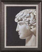 Bassett Mirror 9900-012BEC Framed Art Adonis, Transitional Style, 34" W x 42" H, One of our transitional-styled framed art that will work in almost any decor, UPC 036155289069 (9900012BEC 9900-012BEC 9900 012BEC 9900012B 9900-012B 9900 012B) 