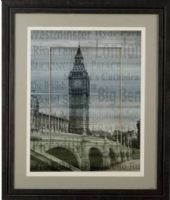 Basset Mirror 9900-068BEC Big Ben Framed Art, Transitional Style, 33" W x 41" H, One of our transitional-styled framed art that will work in almost any decor, UPC 036155289328 (9900068BEC 9900-068BEC 9900 068BEC 9900068B 9900-068B 9900 068B) 