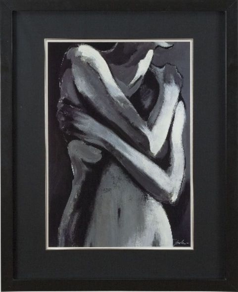 Basset Mirror 9900-151EC Simply Nude Framed Art, Mid-Century Style, 40