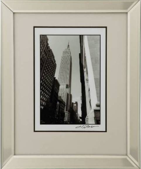 Basset Mirror 9900-154BEC Empire State Building II Framed Art, Contemporary / Modern Style, 23