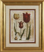 Basset Mirror 9900-157EC Antiquarian Tulip I Framed Art, 35" Width, 41" Height, Part of the Old World Collection, One of our old world-styled framed art that will work in almost any decor, UPC 036155289748 (9900157EC 9900-157EC 9900 157EC 9900157 9900-157 9900 157) 