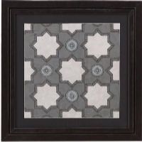 Bassett Mirror 9900-230EEC Model 9900-230E Belgian Luxe Caisson IV Artwork, Dramatic hand-painted tiles are mounted in striking black frames, Together make a statement about your style, Dimensions 26" x 26", Weight 8 pounds, UPC 036155299136 (9900230EEC 9900 230EEC 9900-230E-EC 9900230E)   