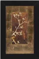 Bassett Mirror 9900-290AEC Model 9900-290A Thoroughly Modern Gold Leaf Branches I Artwork; Depicted with an Asian flair, the branch in print really stand out; Dimensions 25" x 37"; Weight 8 pounds; UPC 036155308494 (9900290AEC 9900 290AEC 9900-290A-EC 9900290A)   