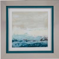 Bassett Mirror 9900-331AEC Model 9900-331A Pan Pacific Coastal Currents I Artwork, Waves roll dramatically in this abstract print, Mounted in a brushed nickel frame, Dimensions 29" x 29", Weight 9 pounds, UPC 036155309187 (9900331AEC 9900 331AEC 9900-331A-EC 9900331A)   