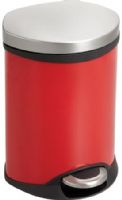 Safco 9900RD Step-On Medical, Red; 1.5 Gallon Capacity; Has a unique shape allowing it to fit into room corners to help save on valuable space and is fingerprint proof, ensuring it will always look its best; Rigid plastic liner with built-in bag retainer and the lid closes slowly to prevent slamming of the lid and for a more quiet close; Dimensions 9 1/2"w x 8"d x 11"h (9900-RD 9900 RD 9900R) 
