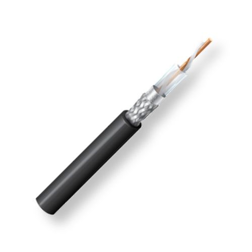 Belden 9913 0101000, Model 9913, 10 AWG, RG8, Low Loss 50 Ohm Coax Cable; Black Color; 10 AWG solid 0.108-Inch Bare copper conductor; Semi-solid polyethylene insulation; Duobond II and Tinned copper braid shield; PVC jacket; UPC 612825261643 (BTX 9913-0101000 99130101000 99130101000 9913-0101000 BELDEN)