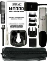 Wahl 9918-6171 Groomsman Beard and Mustache Trimmer, High-carbon precision-ground steel blades stay sharp longer, Six-position beard regulator with memory function, Contoured ergonomic handle with soft-grip pads, Operates cordless via battery or plugged into charger, Cord/Cordless feature for rechargeable or direct plug in operation, UPC 043917991887 (99186171 9918 6171 991-86171 99186-171) 