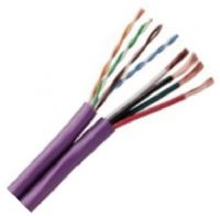 Coleman Cable 99286-05-13 Whole-Home Siamese Speaker & CAT5e 4C 16G Cable, Purple, 500 feet Reel, 16 AWG Bare Copper Conductor, Insulation Thickness 0.009" Nom., Conductor Thickness 0.077" Nom., Lay Length 4.00" Nom., PVC Overall Jacket Material, Outside Dia. (Nom.) 0.228" x 0.440", UPC 029892344580 (992860513 9928605-13 99286-0513 99286 05-13) 