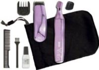 Wahl 9952-508 Ladies Total Body Kit, Includes: Defining Trimmer, Contour Trimmer, Eyebrow Trimming Guide, 6 Position Length Guide, Silky Storage Pouch, Bikini Comb, Cleaning Brush and Blade Oil, UPC 043917000541 (9952508 9952 508) 