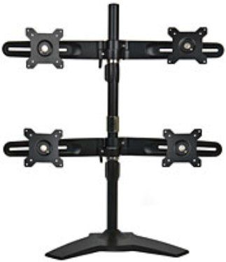 Planar 997-5602-00 Quad Monitor Stand, Black, Supports four displays between 15-24