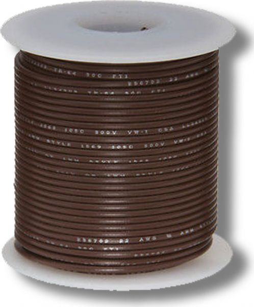 Belden 9978001100 Hook-up Wire 30 AWG 1C PVC 100ft SPOOL BROWN, 30 AWG, Solid stranding, Tinned Copper conductor material, PVC insulation material, 100 ft, Brown jacket color, Weight 0.100 Lbs, UPC BELDEN9978001100 (BELDEN9978001100 BELDEN 9978001100 9978 001 100 BELDEN-9978001100 9978-001-100)