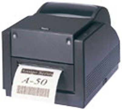 Argox 99-A5002-000 Model A-50 Barcode Printer, Display LED indicators x 2, Printing resolution 203 dpi (8dots/mm), Printing Speed 2 ~ 3 ips (51 ~ 76mm/s) (99A5002000 99-A5002 A50 A 50)