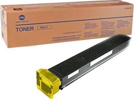Konica Minolta A0TM230 Model TN613Y Yellow Toner Cartridge For use with BizHub C452, C552 and C652 Printers, Up to 30000 Pages at 5% coverage, New Genuine Original OEM Konica Minolta Brand (A0TM-230 A0TM 230 A0TM230 TN-613Y TN 613Y TN613)
