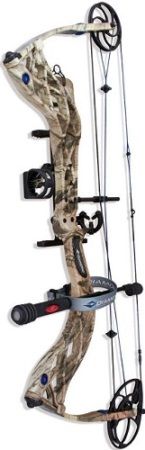 Diamond Archery A12388 Bowtech Carbon Cure Right Hand Bow Package, Mossy Oak Infinity, Effective Let-Off 80%, 27-30.5
