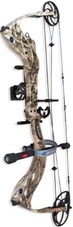 Diamond Archery A12389 Bowtech Carbon Cure Left Hand Bow Package, Mossy Oak Infinity, Effective Let-Off 80%, 27-30.5