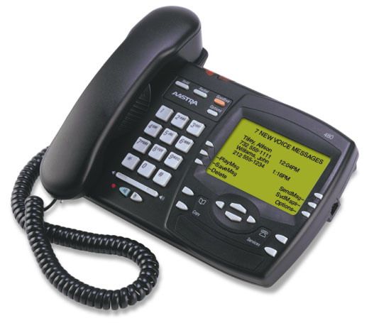 Nortel Aastra A1257-0001-12-05 PowerTouch 480 Screenphone, Platinum Color, Single Line, CWCID, Speakerphone (A125700011205  PT480H PT480   PT 480H 480 ) 