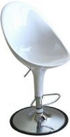 Wholesale Interiors A190-WHITE Curio High-back Adjustable Swivel Barstool in White, 19" Width, 17" BackToFront, 38" Minimum Height, 20" Minimum Seat Height, 43" Maximum Height, 25" Maximum Seat Height, Molded high back seat of ABS plastic, Frame is made of steel tubing, Rubber ring under the base for sensitive wood or marble floors, UPC 878445003333. Price per Unit, Sold in Multiples of 2 (A190WH A190-WH A190 WH A190WHITE) 
