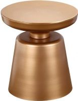 Bassett Mirror A2474EC Model A2474 Thoroughly Modern Kirsten Scatter Round Table, Soft Gold Finish, Dimensions 15" Diameter, Weight 20 pounds (A2474-EC A24-74EC A2-474EC) 