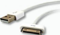 HamiltonBuhl A30-USBA-3ST Comprehensive Dock Connector to USB A Male Adapter Cable, Apple 30 Pin male to HD15 female; For charging iPhone, iPad, iPod devices; White Jacket to match your Apple devices, Compatible with all USB devices, RoHS Compliant, UL Rated Cable (A30USBA3ST A30USBA-3ST A30-USBA3ST HamiltonBuhlA30USBA3ST) 