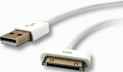 HamiltonBuhl A30-USBA-3ST Comprehensive Dock Connector to USB A Male Adapter Cable, Apple 30 Pin male to HD15 female; For charging iPhone, iPad, iPod devices; White Jacket to match your Apple devices, Compatible with all USB devices, RoHS Compliant, UL Rated Cable (A30USBA3ST A30USBA-3ST A30-USBA3ST HamiltonBuhlA30USBA3ST)