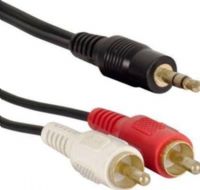Axxess A35-RCA-6 Male 3.5 mm to RCA Cable, 6 foot in length (A35RCA6 A35RCA-6 A35-RCA6) 