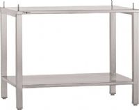 Garland A4528795  Stainless Steel Equipment Stand, Stainless Steel Leg Construction, 36" x 26 .25" Undershelf Table Style, Stainless Steel Top Material, Stands Type, Stainless Steel Undershelf Construction, Standard Duty Usage, 2" square tubing legs for stability, Designed for use with counter equipment with 4" legs, For select 36" wide countertop cooking equipment (A4528795 A-4528795 A 4528795) 