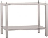 Garland A4528797 Stainless Steel Equipment Stand 24" x 26.25", Stainless Steel Leg Construction, Undershelf Table Style, Stainless Steel Top Material, Stands Type, Stainless Steel Undershelf Construction, Standard Duty Usage, For select 24" wide countertop cooking equipment, 2" square tubing legs for stability, Designed for use with counter equipment with 4" legs (A4528797 A-4528797 A 4528797) 
