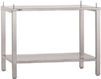 Garland A4528799 Stainless Steel Equipment Stand 47.25" x 26.25", Stainless Steel Leg Construction, Undershelf Table Style, Stainless Steel Top Material, Stands Type, Stainless Steel Undershelf Construction, Standard Duty Usage, For select 24" wide countertop cooking equipment, 2" square tubing legs for stability, Designed for use with counter equipment with 4" legs (A4528799 A-4528799 A 4528799) 