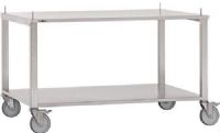 Garland A4528802 Stainless Steel Equipment Stand with Casters, 72" x 26.25", For select 72" wide countertop cooking equipment, Undershelf provides additional storage space for pots, pans, and utensils, 2" square tubing legs for stability, Designed for use with counter equipment with 4" legs, Four casters front two with brakes for mobility, Stainless Steel Leg Construction, Undershelf Table Style, Stainless Steel Top Material, Stands Type (A4528802 A-4528802 A 4528802)  