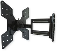 Crimson A46VF Articulating mount for 13" to 55" flat panel screens; Black; VESA compatible 75 x 75 mm, 100 x 100 mm, 200 x 100 mm, 200 x 200 mm, 300 x 200 mm, 300 x 300 mm, 400 x 200 mm, 400 x 300 mm, 400 x 400 mm; Pre-assembled securing screw makes installation fast and easy; UPC 081588501058 (A46VF A46 VF A46-VF CRIMSONAV-A46VF A46VF-CRIMSON) 