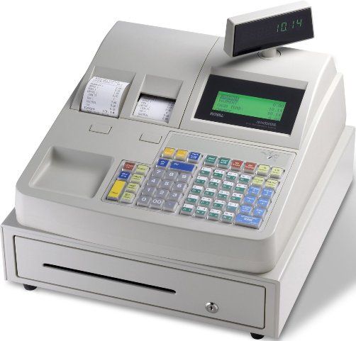 Adler-Royal A9500ML Refurbished model Alpha 9500ML Electronic Cash Register, 4-Line x 24-Character Backlit LCD Display, 200 Departments, 5000 Price-Look-Ups-PLU, Two-Station Heavy-Duty Thermal Printer, USB Connection, Data Portability, Optional Bar Code Scanner, Adjustable Customer Display, Scrolling Messages, Alpha Display, 40 Clerk ID System, Alpha Keyboard, Replaced A9155SC (A9500 ML A9500-ML 9500-ML 9500 ML A9500ML-R)