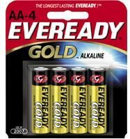 Energizer AA4  EVEREADY AA4 pack Alkaline Batteries (AA4-EVEREADY, AA4EVEREADY)