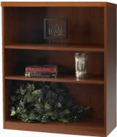 Mayline AB3S36-CHY Aberdeen Series 36" Wide Bookcase, Unique laminate and veneer pieces, Chic and practical style, Adjustable shelves, 1.25" increments with five inches total adjustment, 35" wide shelf, Supports up to 75 pounds per shelf, Corner mouse holes, UPC 760771879662, Cherry Finish (AB3S36 AB-3S36 AB 3S36 AB3S36CHY AB-3S36-CHY AB3S36CHY)  