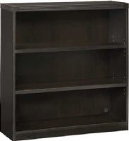 Mayline AB3S36-MOC Aberdeen Series 36" Wide Bookcase, Unique laminate and veneer pieces, Chic and practical style, Adjustable shelves, 1.25" increments with five inches total adjustment, 35" wide shelf, Supports up to 75 pounds per shelf, Corner mouse holes, UPC 760771879686, Mocha Finish (AB3S36 AB-3S36 AB 3S36 AB3S36MOC AB-3S36-MOC AB3S36MOC)  