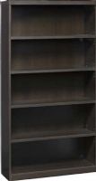 Mayline AB5S36-MOC Aberdeen Series 36" Wide Bookcase, Adjustable shelves, Corner mouse holes, Chic and practical style, Back panel, Supports up to 75 pounds per shelf, 34.56" W x 11.38" D x 34.56" H Inside Dimensions, 1.25" Increments with five inches total adjustment, Mocha Tf Laminate Finish, UPC 760771874575 (AB 5S36 MOC AB-5S36-MOC AB5S36MOC AB5S36 AB-5S36 AB 5S36) 