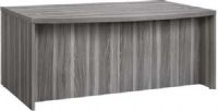 Mayline ABD6642-GRY Aberdeen Series 66" Bow Front Desk, 1.63" thick work surface, Modesty panel is recessed 14.50" at center, Full-height, vertical grain, modesty panel, Two grommets in surface, standard, 64" Distance Between Legs, 64" W x 26.69" D x 27.256" H Inside Dimensions, UPC 760771464479, Gray Finish (ABD6642 ABD-6642 ABD 6642 ABD-6642-GRY ABD 6642 GRY ABD6642GRY) 